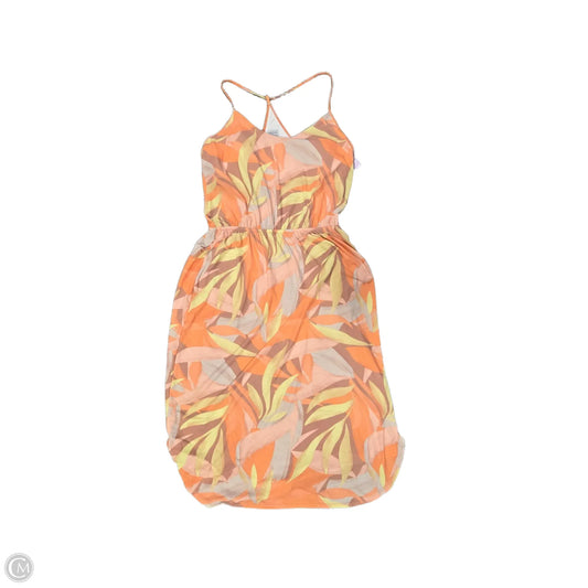 Dress Casual Short By Prana In Orange & Yellow, Size: L