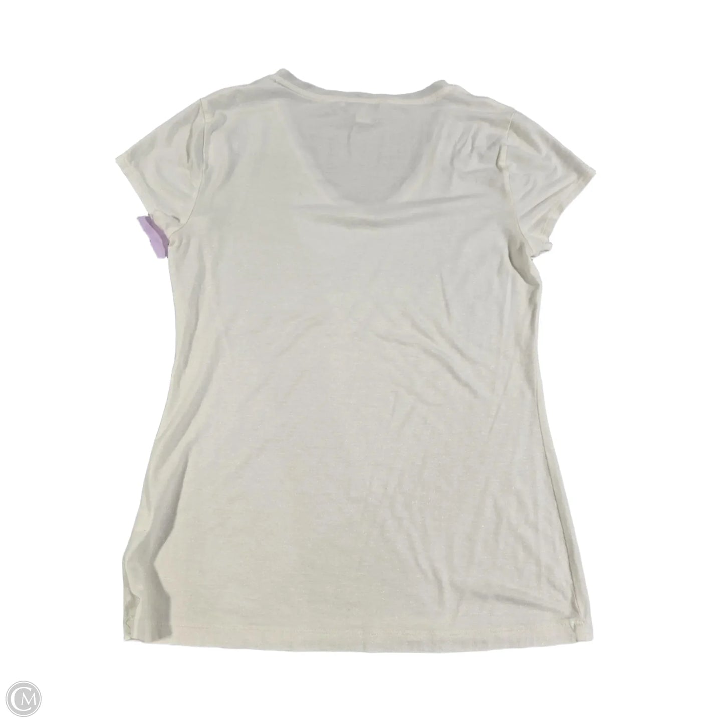 Top Short Sleeve By Banana Republic In Cream, Size: M