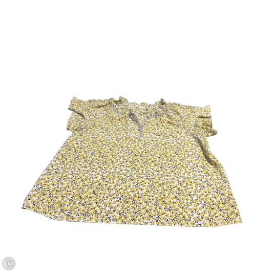 Blouse Short Sleeve By Max Studio In Floral Print, Size: Xl