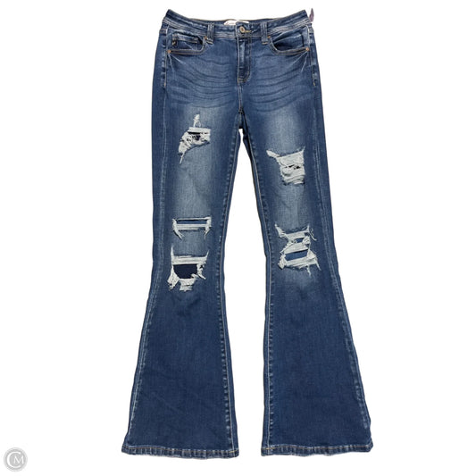 Jeans Boot Cut By Kancan In Blue Denim, Size: 4