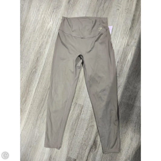 Athletic Leggings By Gym Shark In Tan, Size: L