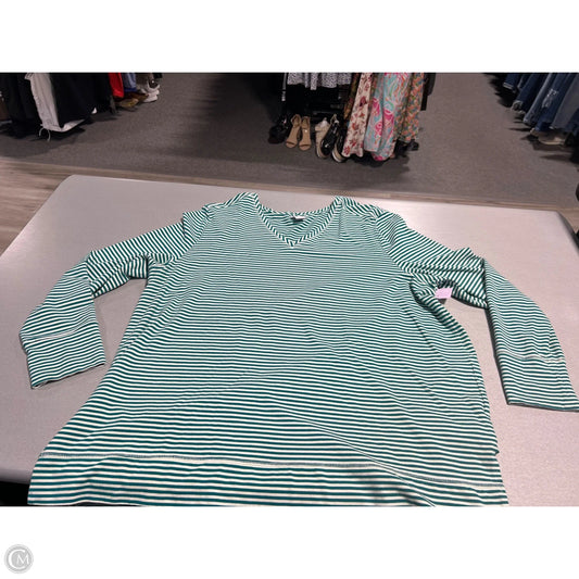 Top Long Sleeve By Chicos In Striped Pattern, Size: Xxl