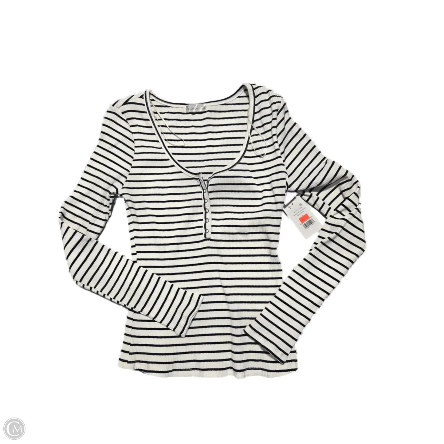 Top Long Sleeve By 89th And Madison In Striped Pattern, Size: S