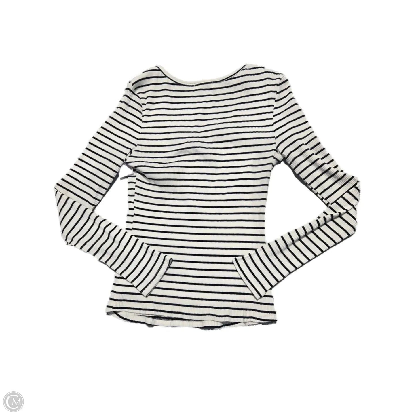 Top Long Sleeve By 89th And Madison In Striped Pattern, Size: S