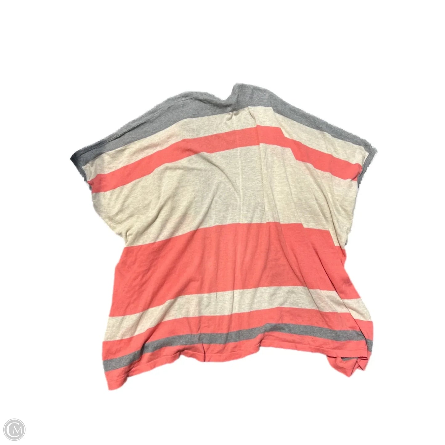 Cardigan By Easel In Cream & Grey, Size: M