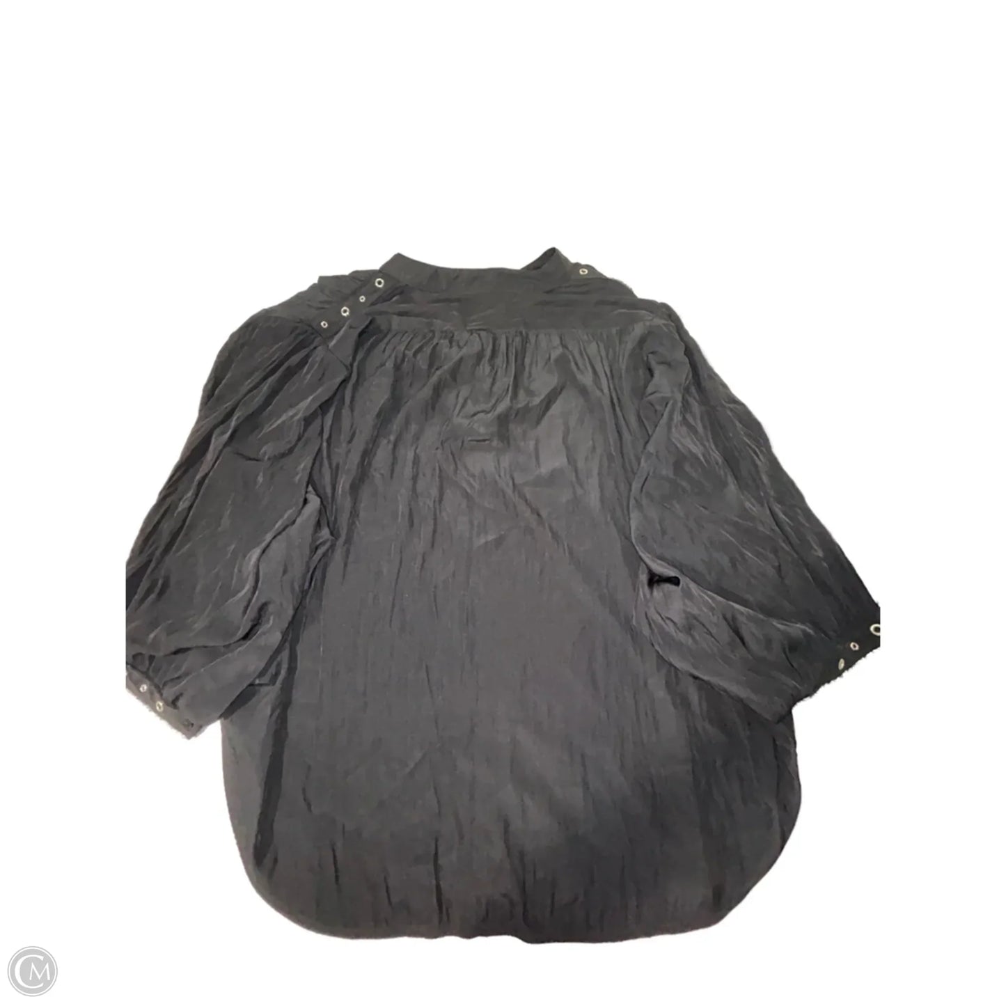 Top 3/4 Sleeve By Chicos In Black, Size: L