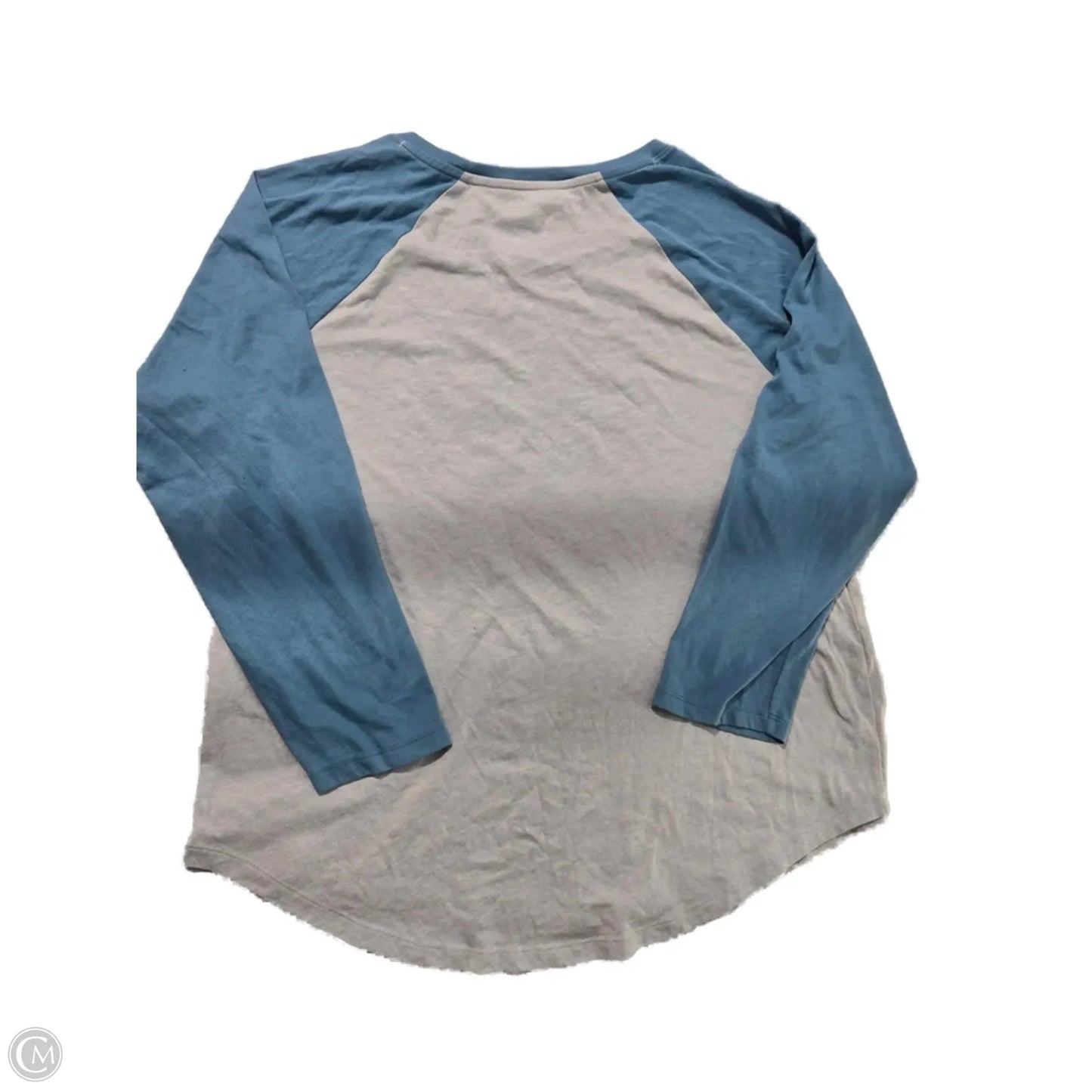 Top Long Sleeve By Under Armour In Blue & Grey, Size: Xl