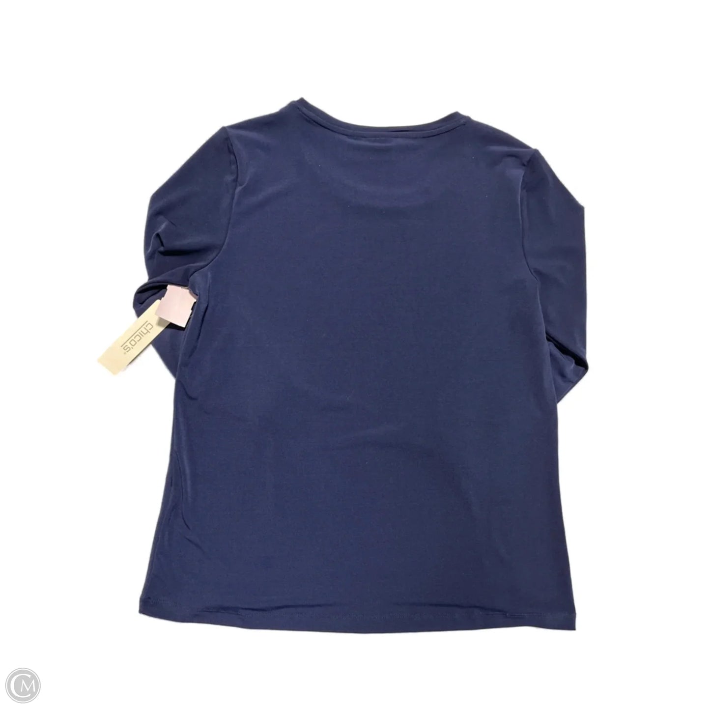 Top 3/4 Sleeve Basic By Chicos In Navy, Size: S