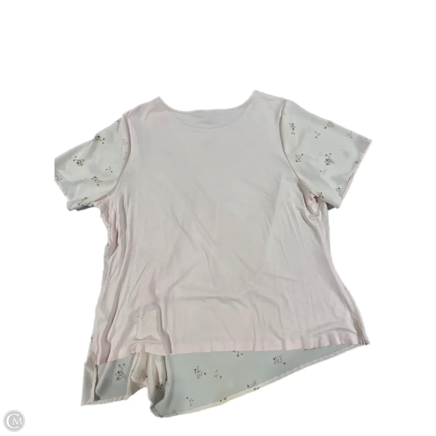 Blouse Short Sleeve By Vince Camuto In Pink, Size: 1x