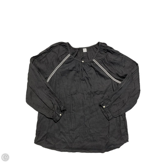Top Long Sleeve By Old Navy In Black, Size: M