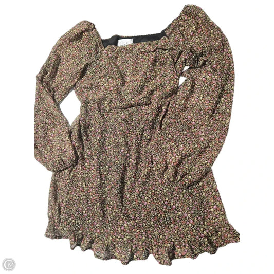 Dress Casual Short By Cmc In Floral Print, Size: Xl