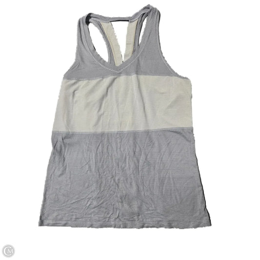 Athletic Tank Top By Lululemon In Blue & White, Size: M