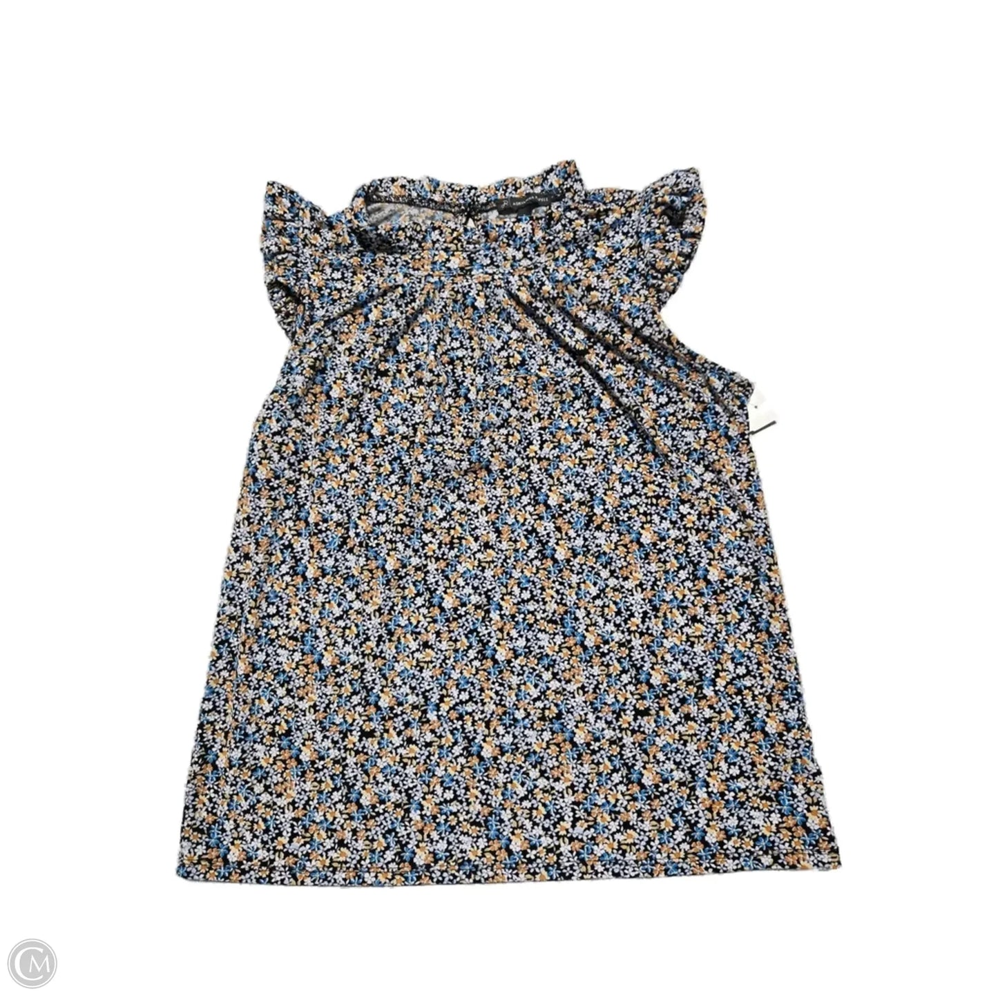 Top Sleeveless By Adrianna Papell In Floral Print, Size: S