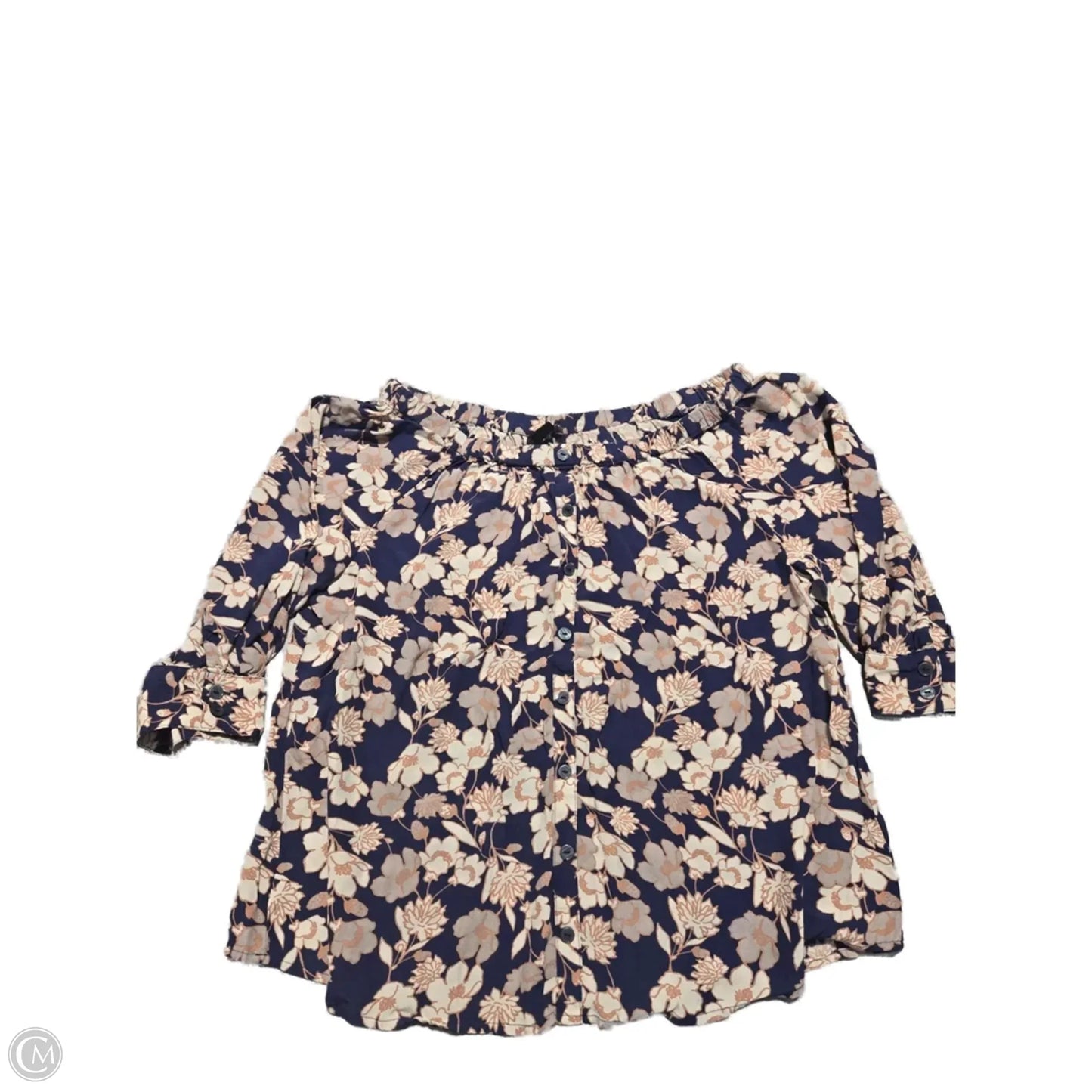 Top 3/4 Sleeve By Sanctuary In Floral Print, Size: L