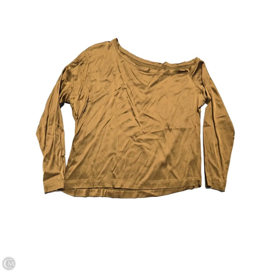 Top Long Sleeve By Chaser In Gold, Size: S