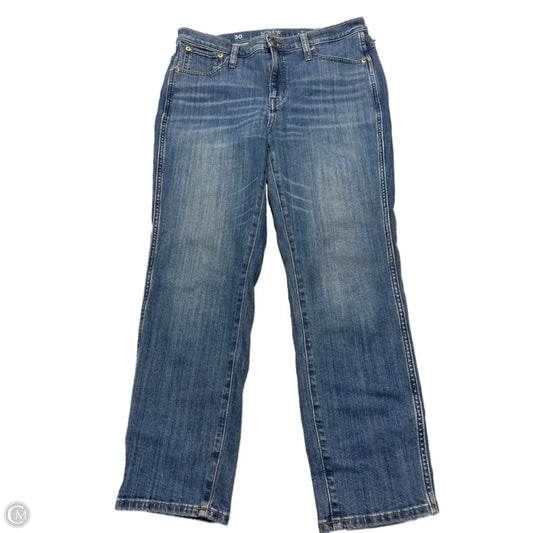Jeans Straight By J. Crew In Blue Denim, Size: 10