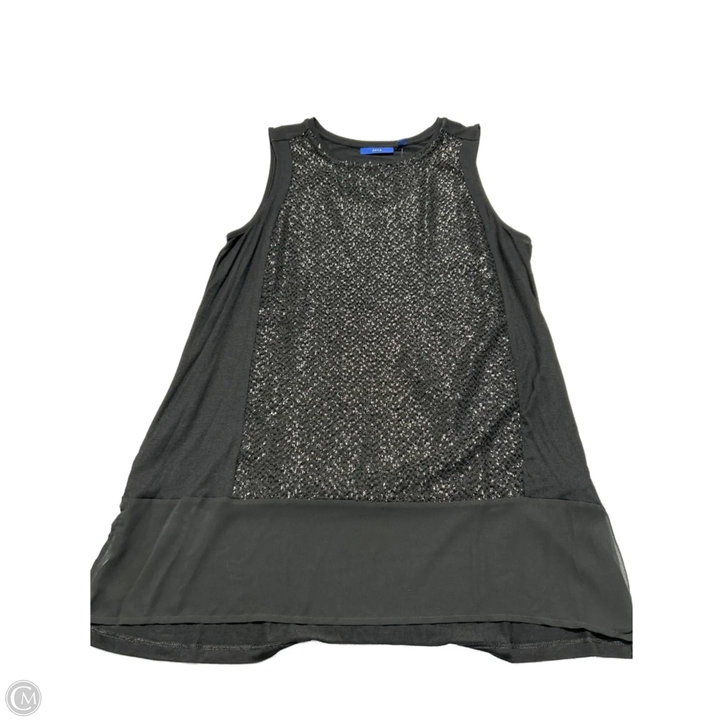 Top Sleeveless By Apt 9 In Black, Size: M