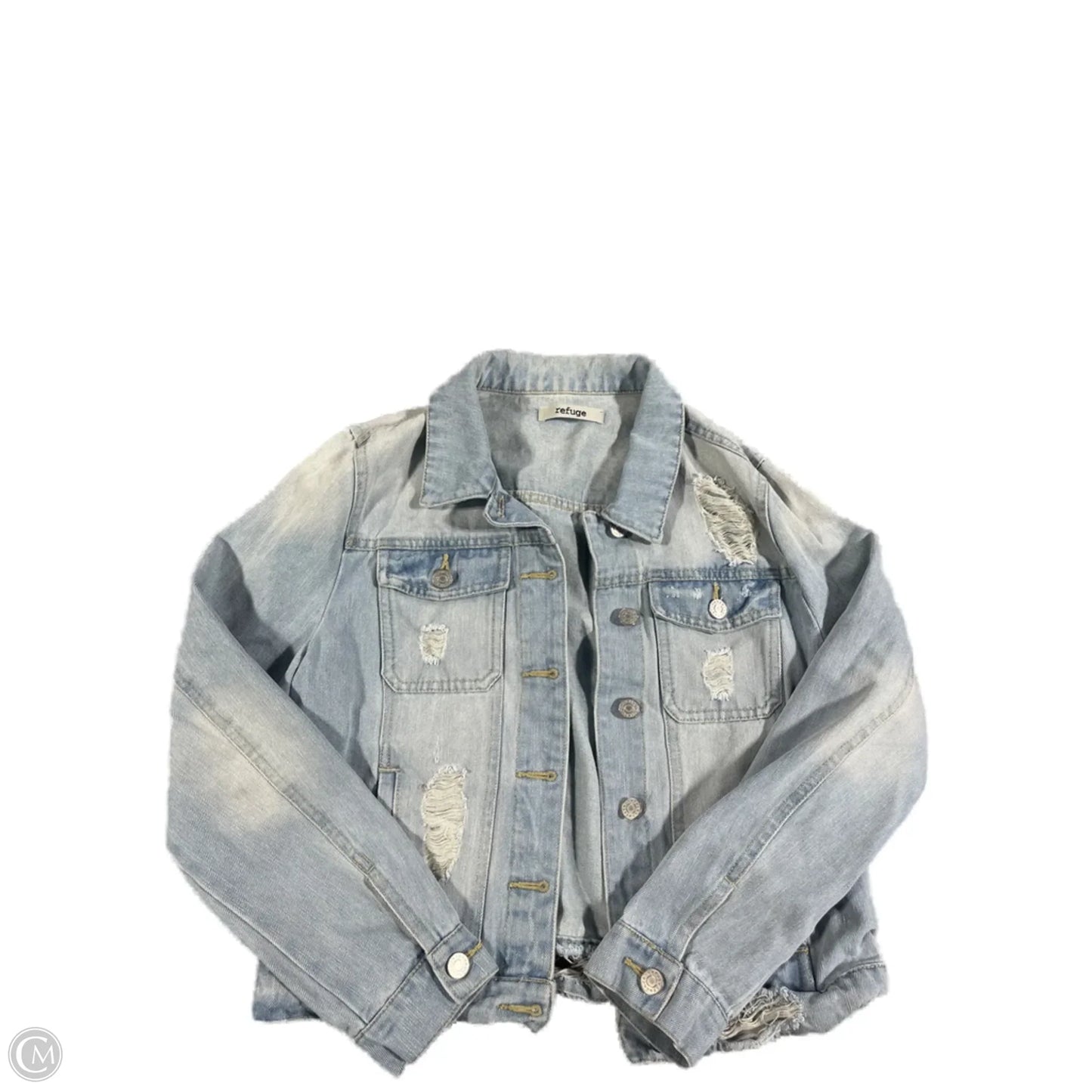 Jacket Denim By Refuge In Blue Denim, Size: M