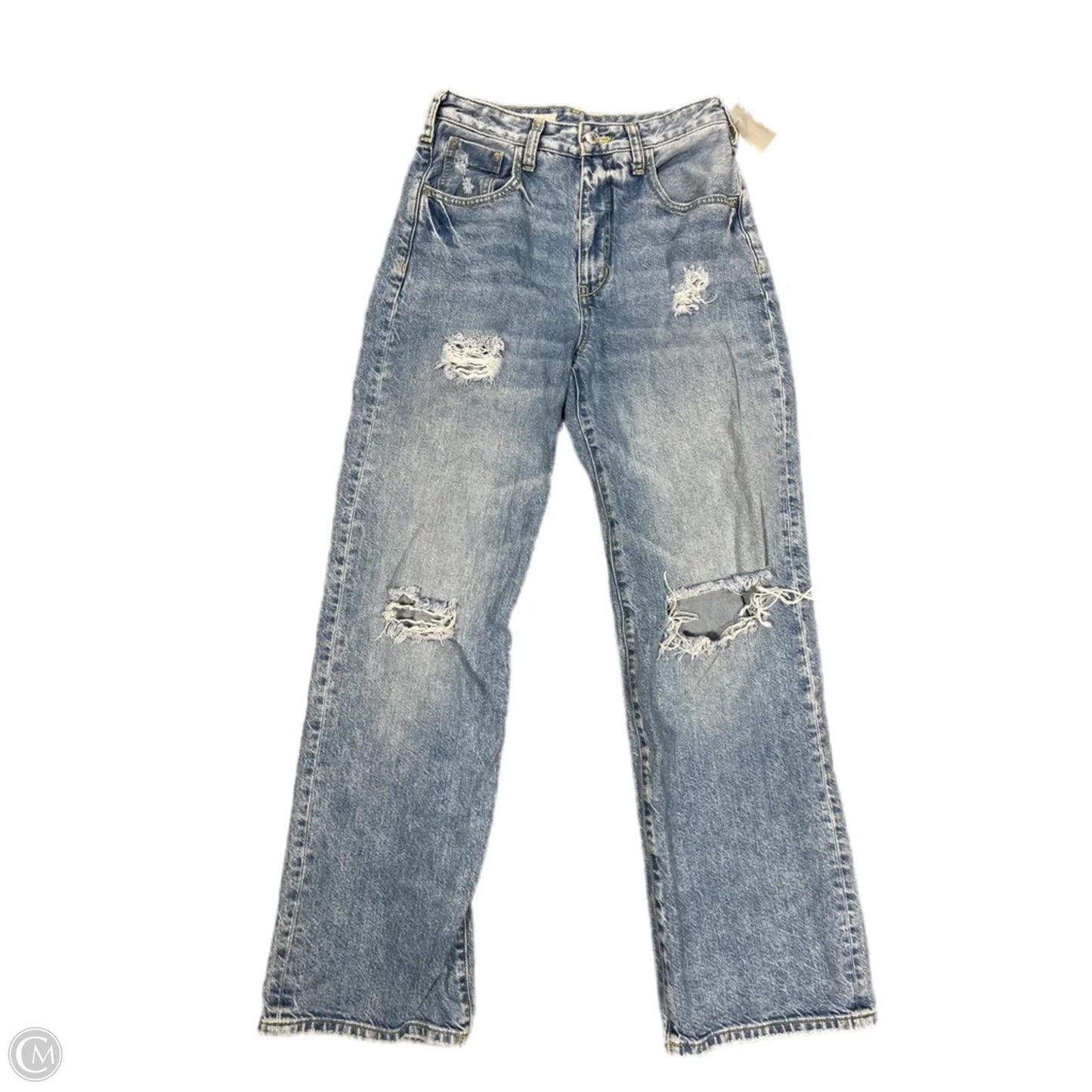 Jeans Straight By Pilcro In Blue Denim, Size: 0