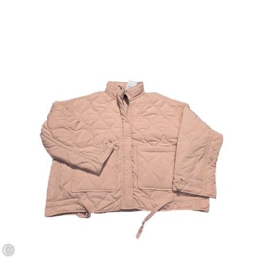 Jacket Puffer & Quilted By Forever 21 In Peach, Size: L