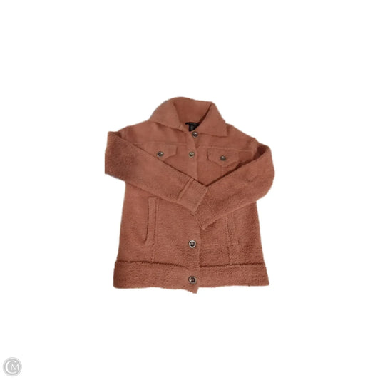 Jacket Shirt By Tahari By Arthur Levine In Tan, Size: Xs