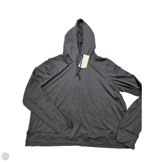 Athletic Top Long Sleeve Hoodie By All In Motion In Grey, Size: Xl