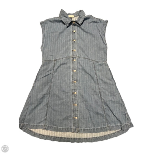 Dress Casual Short By Universal Thread In Blue Denim, Size: L
