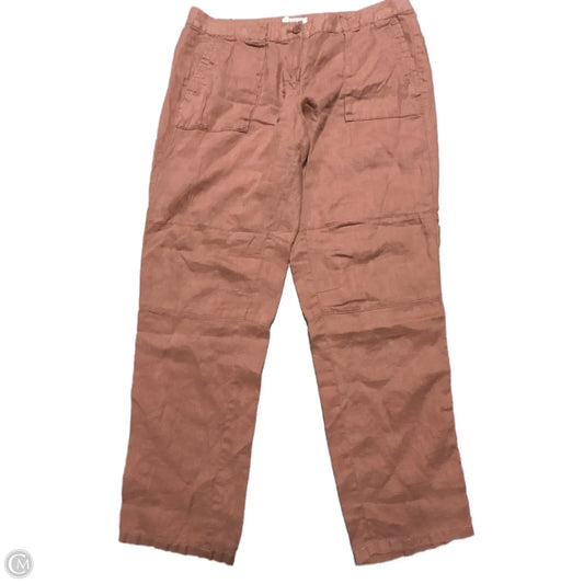 Pants Linen By Loft In Peach, Size: 10