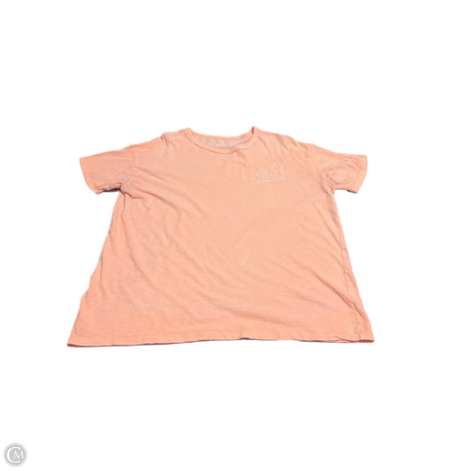 Top Short Sleeve Basic By Aerie In Peach, Size: M