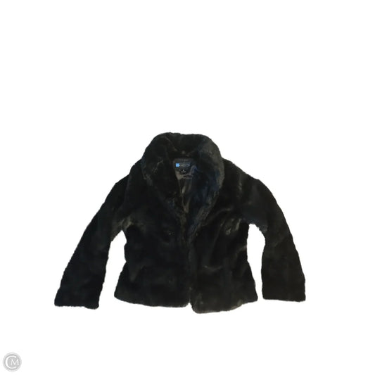 Jacket Faux Fur & Sherpa By Relativity In Black, Size: M