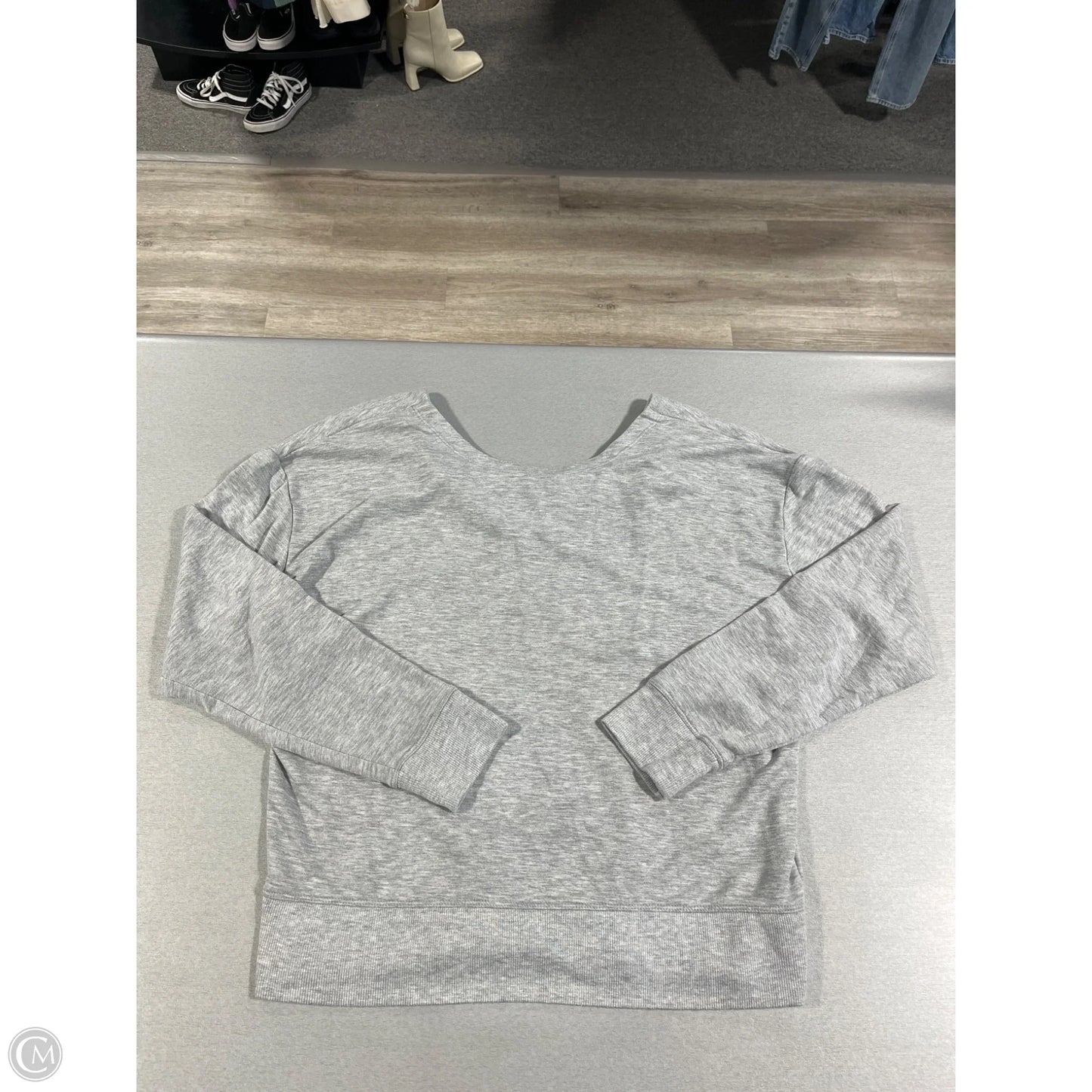 Top Long Sleeve By Zella In Grey, Size: M