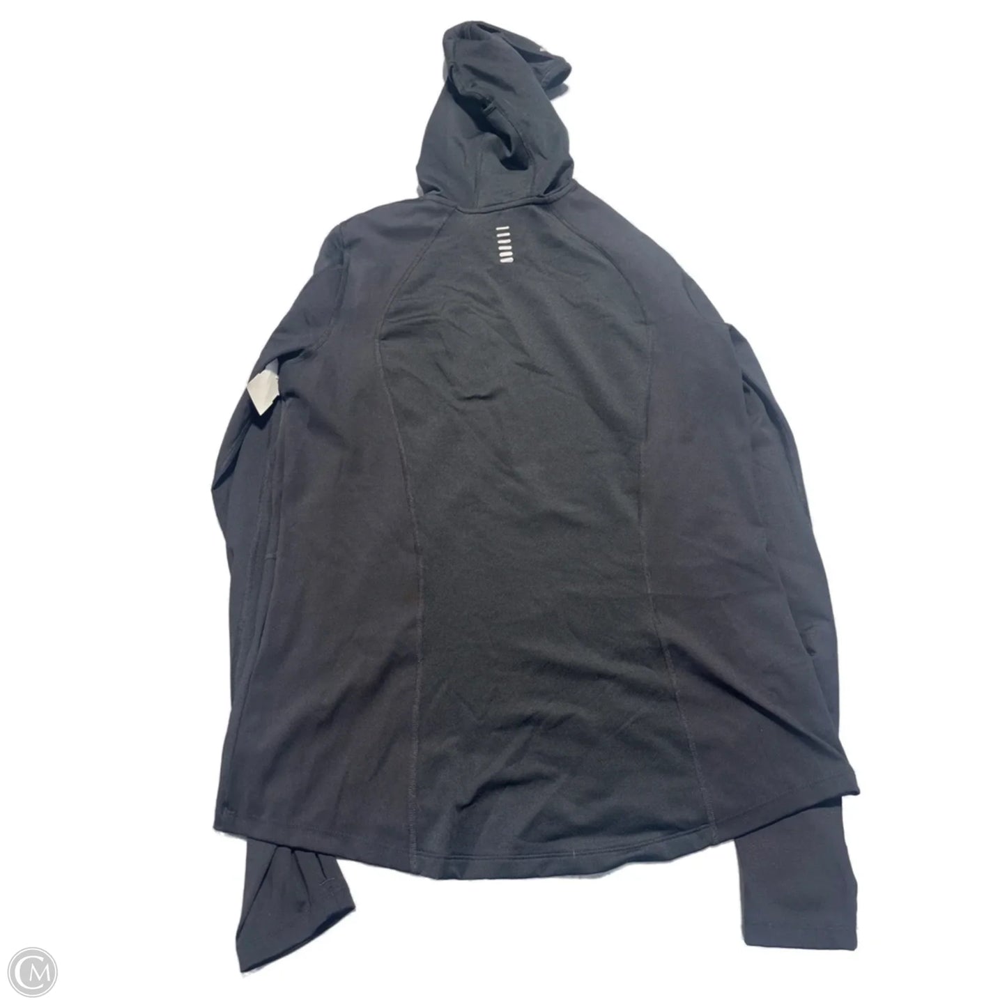 Athletic Top Long Sleeve Hoodie By Under Armour In Black, Size: L