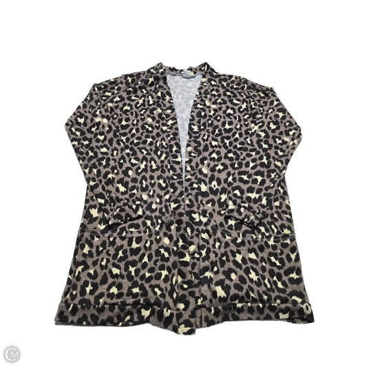 Cardigan By Cme In Animal Print, Size: M