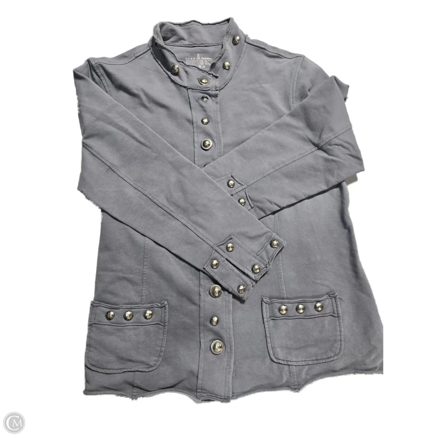 Top Long Sleeve By Neon Buddha In Grey, Size: Xl