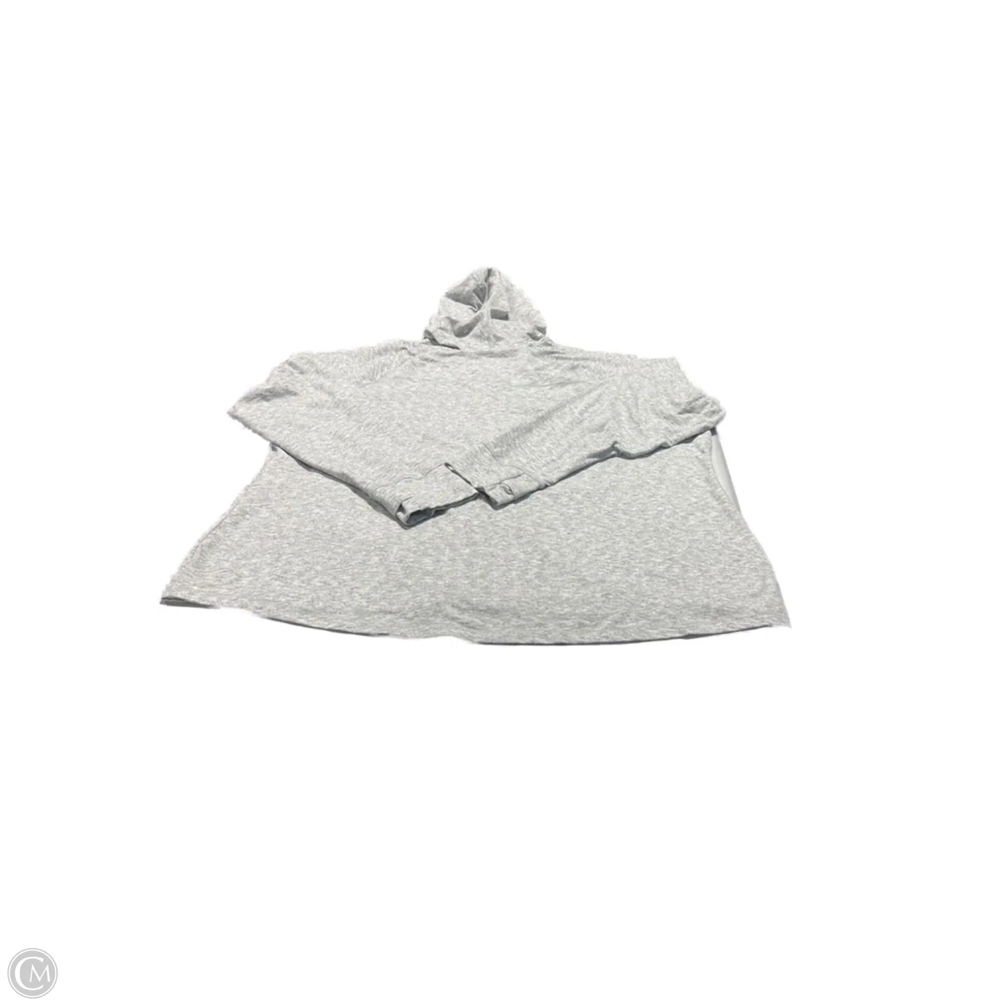 Athletic Top Long Sleeve Hoodie By Tek Gear In Grey, Size: 3x