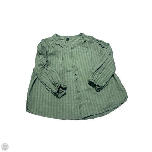 Top 3/4 Sleeve By Old Navy In Green, Size: Xl
