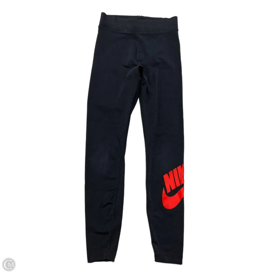 Athletic Leggings By Nike In Black, Size: S