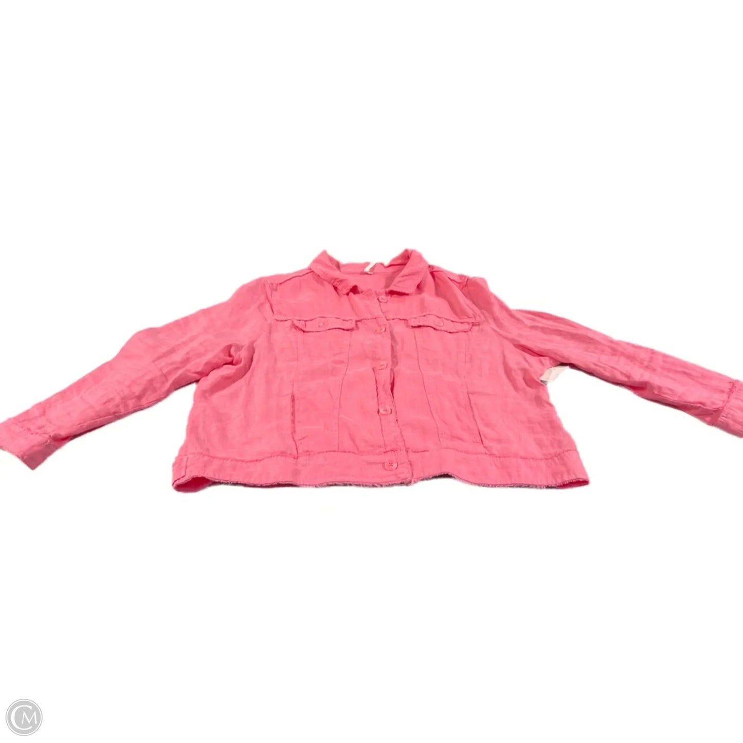 Jacket Shirt By Cme In Pink, Size: 1x