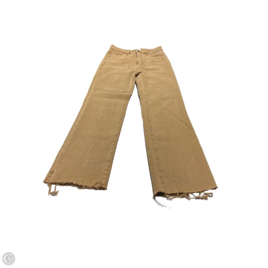 Jeans Straight By Risen In Tan Denim, Size: 6