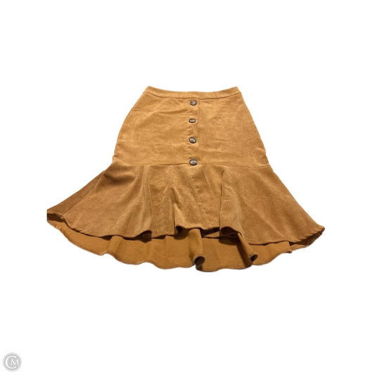 Skirt Midi By Cme In Tan, Size: M