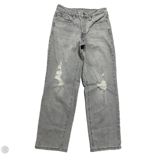 Jeans Straight By Old Navy In Grey Denim, Size: 4p