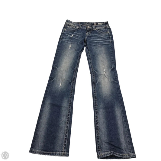 Jeans Boot Cut By Miss Me In Blue Denim, Size: 4