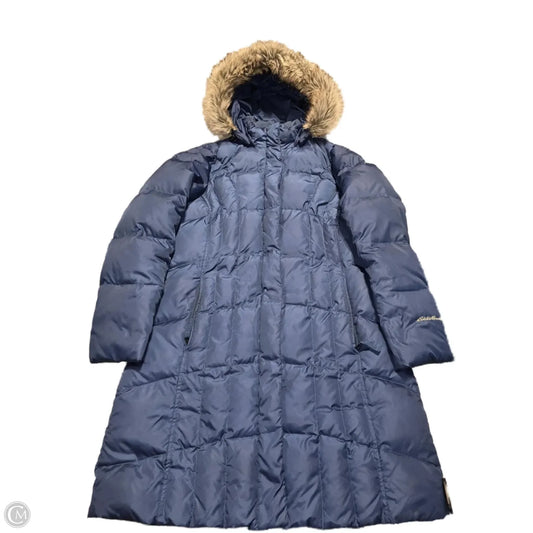 Coat Parka By Eddie Bauer In Navy, Size: L