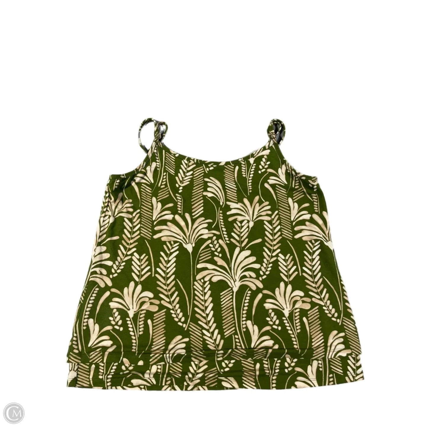 Tank Top By Cabi In Green, Size: M