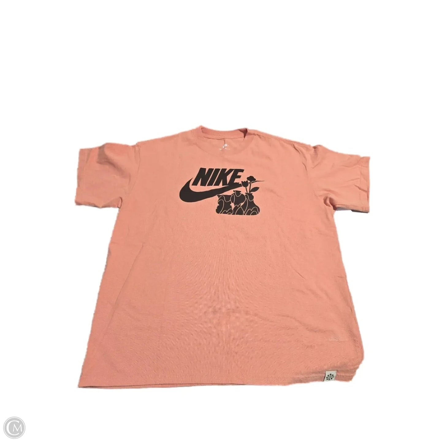 Top Short Sleeve Basic By Nike In Peach, Size: L