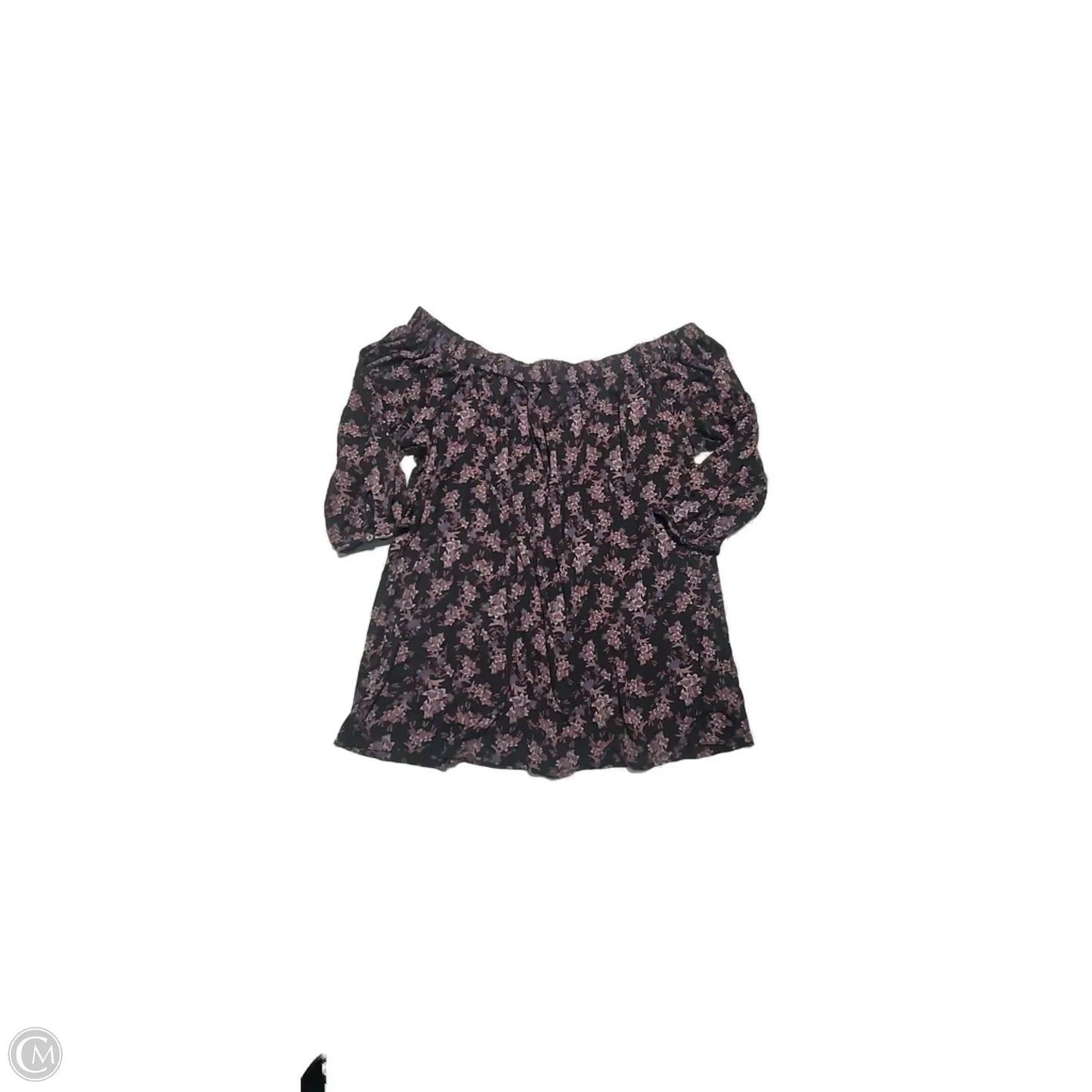 Top 3/4 Sleeve By Deletta In Floral Print, Size: M
