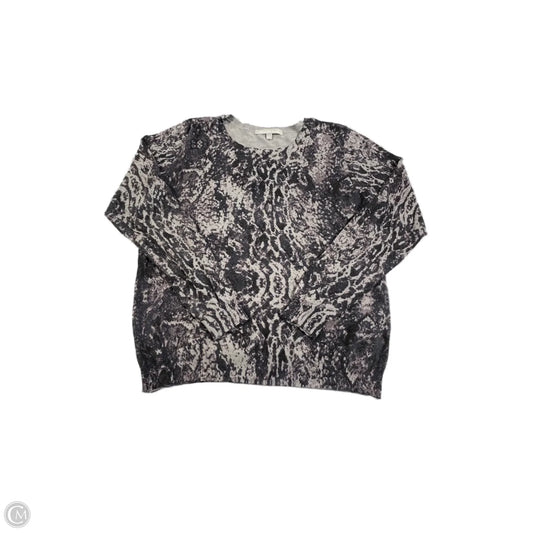 Top Long Sleeve By Daniel Rainn In Black & Grey, Size: M