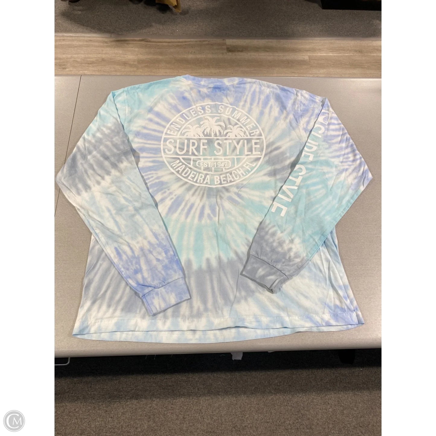 Top Long Sleeve By Cme In Tie Dye Print, Size: L