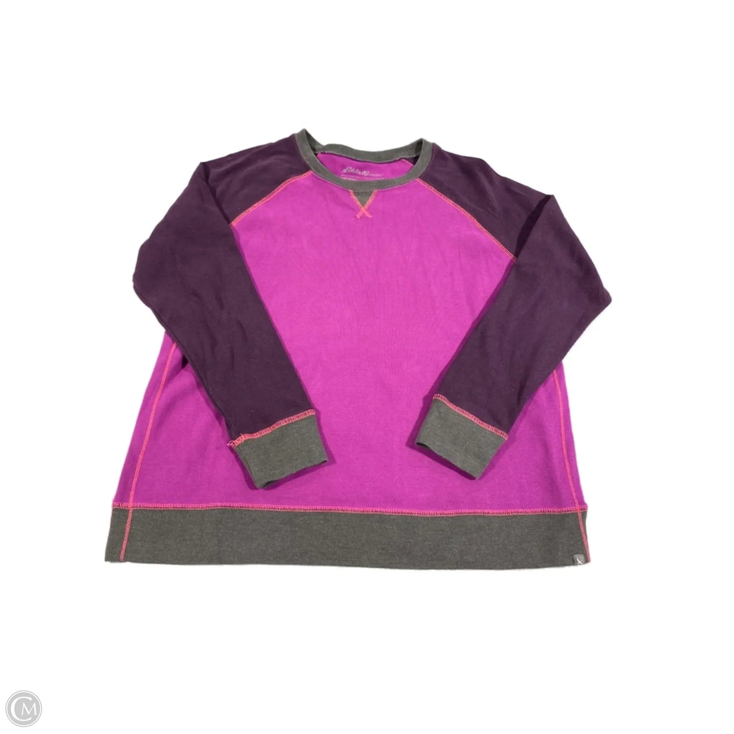 Top Long Sleeve By Eddie Bauer In Purple, Size: Xl