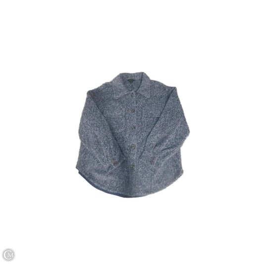 Jacket Shirt By Tribal In Blue, Size: L